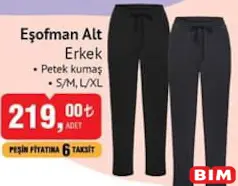 EŞOFMAN ALT ERKEK EŞOFMAN ALT ERKEK